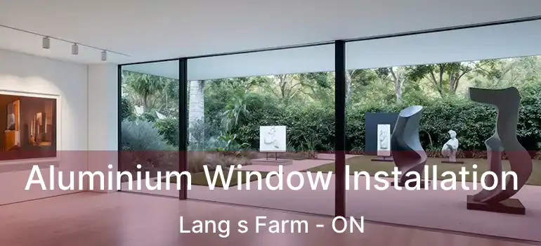  Aluminium Window Installation Lang s Farm - ON