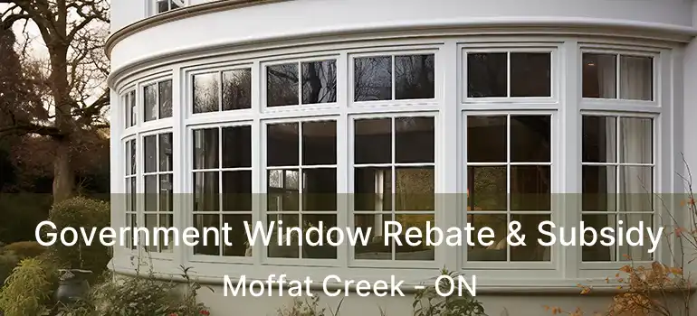 Government Window Rebate & Subsidy Moffat Creek - ON