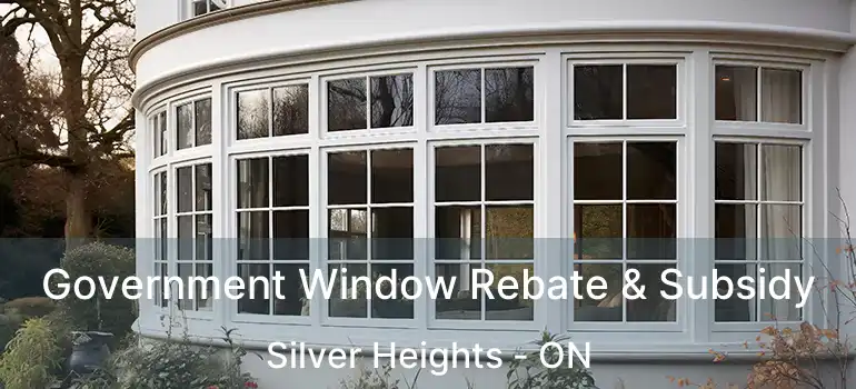 Government Window Rebate & Subsidy Silver Heights - ON