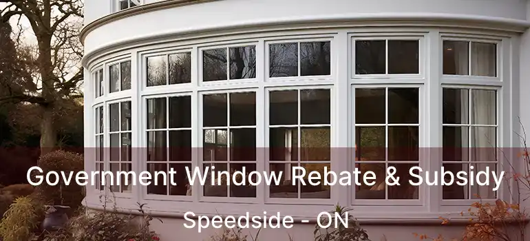  Government Window Rebate & Subsidy Speedside - ON