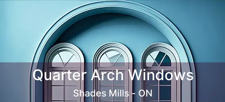  Quarter Arch Windows Shades Mills - ON