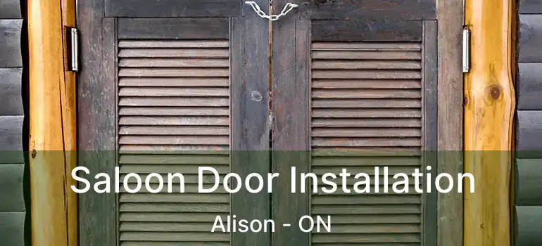  Saloon Door Installation Alison - ON