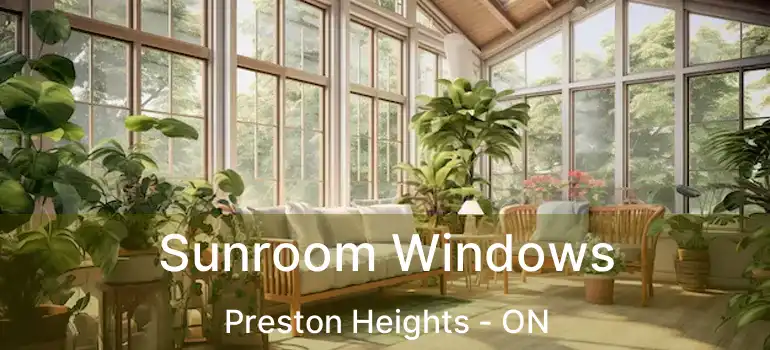 Sunroom Windows Preston Heights - ON
