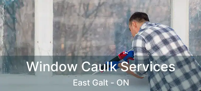 Window Caulk Services East Galt - ON