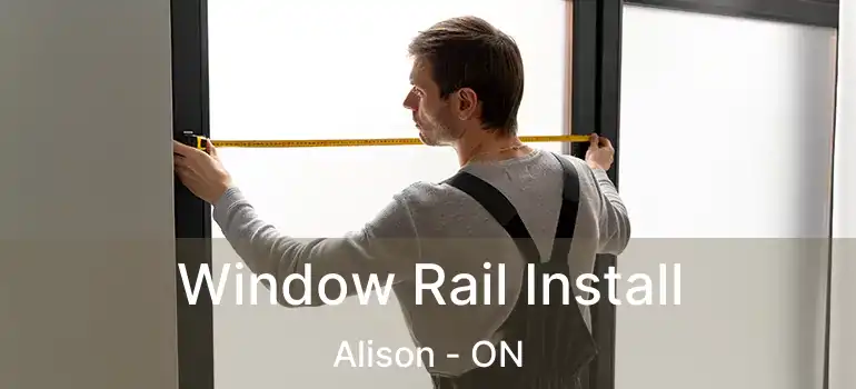  Window Rail Install Alison - ON